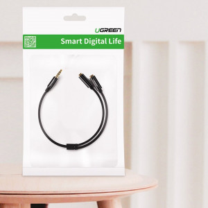 Разклонител за слушалки UGREEN мини жак 3.5mm към 2x мини жак 3.5mm 25cm (20816) черен - Img 12