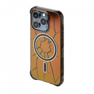 Сииликонов гръб Kingxbar PQY Crack MagSafe - iPhone 15 Pro Max черен