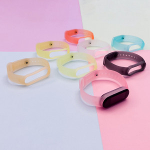 Силиконова каишка Silicone - Xiaomi Mi Band 5 златен - Img 2