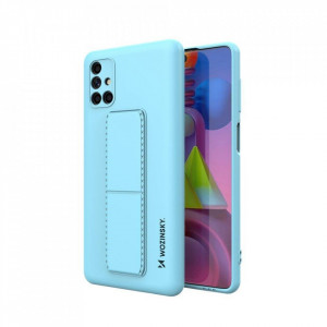 Силиконов гръб със стойка WOZINSKY Kickstand - Samsung Galaxy M51 син - Img 2