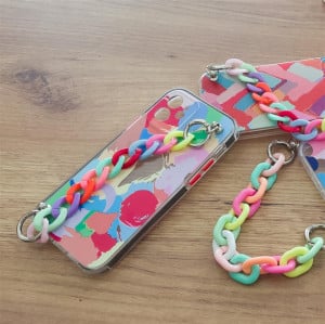Силиконов гръб с верига Color Chain - iPhone 13 Pro дизайн 2 - Img 7