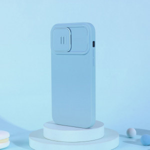 Силиконов гръб с подвижно покритие за камерата NILLKIN CamShield MagSafe - iPhone 14 Pro зелен - Img 8