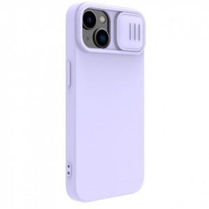 Силиконов гръб с подвижно покритие за камерата NILLKIN CamShield MagSafe - iPhone 14 Plus лилав - Img 6