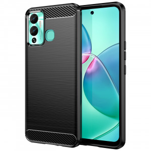 Силиконов гръб Carbon - Infinix Hot 12 Play NFC / Hot 12 Play черен - Img 1