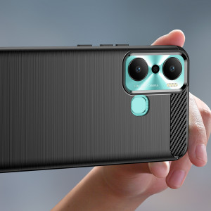 Силиконов гръб Carbon - Infinix Hot 20 Play черен - Img 5
