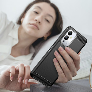 Силиконов гръб Carbon - Infinix Note 12i черен - Img 7