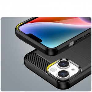Силиконов гръб Carbon - iPhone 14 Plus черен - Img 6