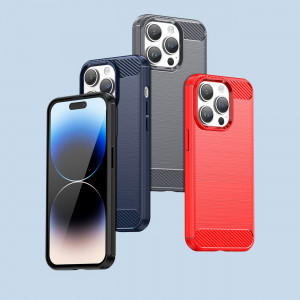 Силиконов гръб Carbon - iPhone 14 Pro черен - Img 12