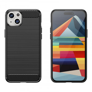Силиконов гръб Carbon - iPhone 15 Plus син - Img 5