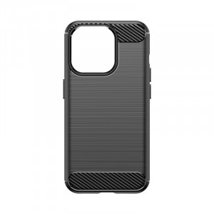 Силиконов гръб Carbon - iPhone 15 Pro черен - Img 2