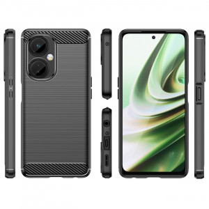 Силиконов гръб Carbon - OnePlus Nord CE 3 черен - Img 2