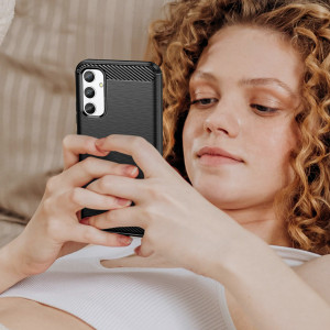 Силиконов гръб Carbon - Realme 10 Pro черен - Img 7