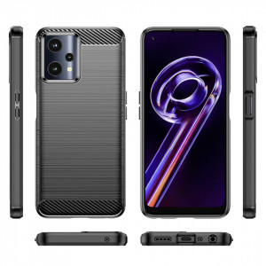 Силиконов гръб Carbon - Realme 9 5G / 9 Pro черен - Img 7