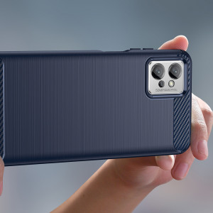 Силиконов гръб Carbon - Realme C35 черен - Img 5