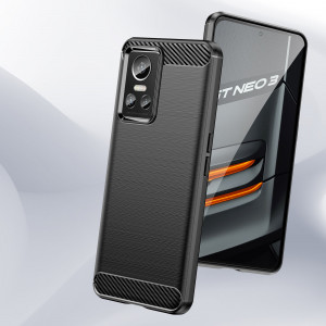 Силиконов гръб Carbon - Realme GT NEO 3 черен - Img 8
