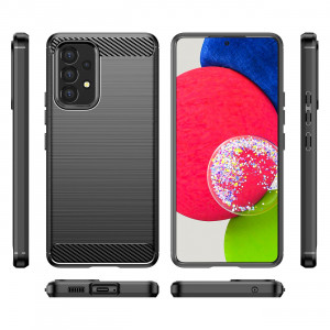 Силиконов гръб Carbon - Samsung Galaxy A53 5G черен - Img 8