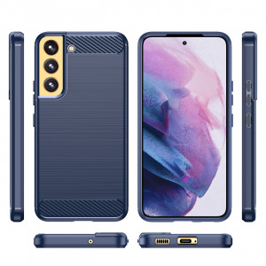 Силиконов гръб Carbon - Samsung Galaxy S23+ син - Img 2