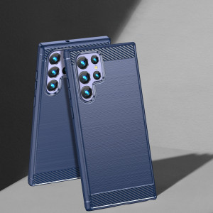 Силиконов гръб Carbon - Samsung Galaxy S23 Ultra син - Img 8