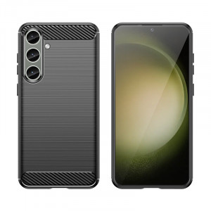 Силиконов гръб Carbon - Samsung Galaxy S24+ черен - Img 5
