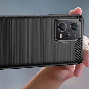 Силиконов гръб Carbon - Xiaomi Redmi Note 12 Pro+ 5G черен - Img 5