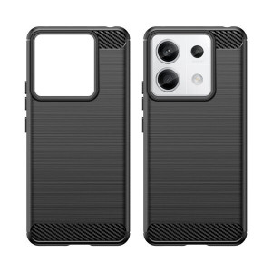 Силиконов гръб Carbon - Xiaomi Redmi Note 13 Pro+ черен - Img 2