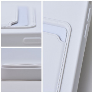 Силиконов гръб Card с портфейл за документи - iPhone 15 Pro бял - Img 7