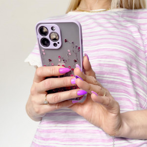 Силиконов гръб Design - iPhone 12 Pro Max розови цветя - Img 4