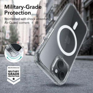 Силиконов гръб ESR Classic Hybrid Halolock MagSafe - iPhone 15 прозрачен - Img 10