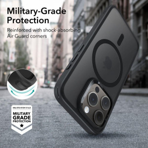 Силиконов гръб ESR Classic Hybrid Halolock MagSafe - iPhone 15 Pro Max черен мат - Img 10
