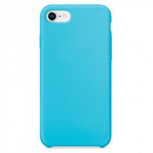 Силиконов гръб Soft Flexible Rubber - iPhone 7 / 8 / SE (2nd gen) / SE (3rd gen) светлосин - Img 1