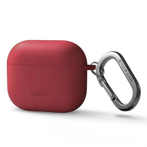 Силиконов калъф за слушалки UNIQ Nexo - AirPods 3 + куки корал - Img 2