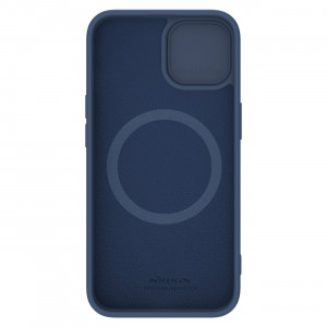 Силиконов калъф с подвижно покритие за камерата NILLKIN CamShield Silky Silicone - iPhone 15 Plus тъмносин - Img 2