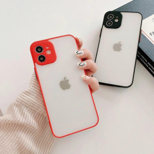 Силиконов полупрозрачен гръб Milky - iPhone 12 mini червен - Img 4