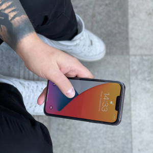 Стъклен протектор 9H с пълно покритие Wozinsky Full Glue - Xiaomi Mi Band 5 с черна рамка - Img 13