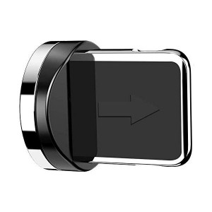 Тапичка преходник за магнитен USB Lightning кабел сребриста - Img 2