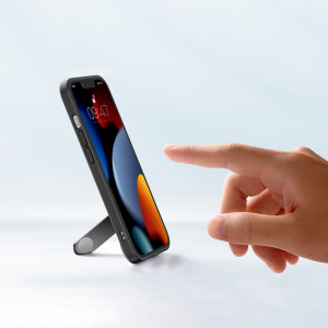 Твърд гръб с гел рамка и стойка UGREEN Fusion - iPhone 13 Pro черен - Img 3