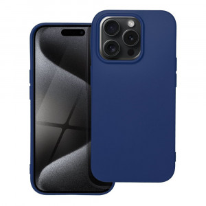 Тънък гел гръб Soft - iPhone 15 Pro тъмносин - Img 1