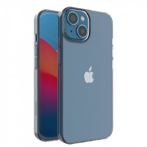 Тънък силиконов гръб 0.5mm - iPhone 14 прозрачен - Img 1