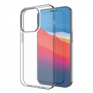 Тънък силиконов гръб 0.5mm - iPhone 14 Pro прозрачен - Img 5