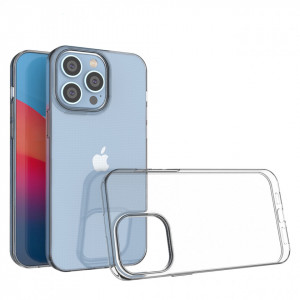 Тънък силиконов гръб 0.5mm - iPhone 14 Pro Max cover gel прозрачен - Img 2