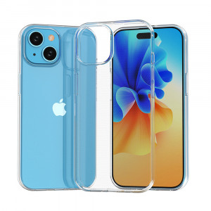 Тънък силиконов гръб 0.5mm - iPhone 15 прозрачен - Img 7