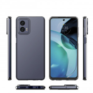Тънък силиконов гръб 0.5mm - Moto g73 thin cover прозрачен - Img 3
