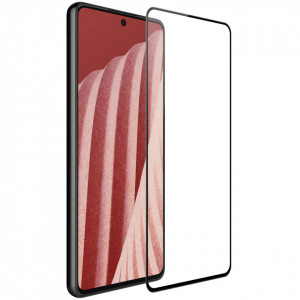 Ултратънък 0.2mm 9H закален стъклен протектор NILLKIN Amazing CP+Pro - Samsung Galaxy A73 5G с черна рамка - Img 2