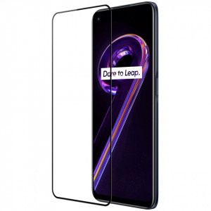 Ултратънък 0.2mm 9H закален стъклен протектор NILLKIN Amazing CP+Pro - Realme 9 5G / 9 Pro с черна рамка - Img 3