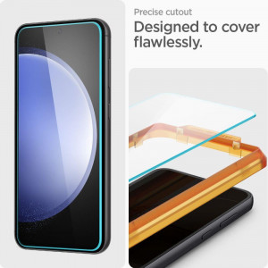 2 бр. закален стъклен протектор SPIGEN Align Master TR с инструмент за поставяне - Samsung Galaxy S23 FE - Img 11