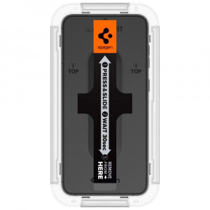 2 бр. закален стъклен протектор SPIGEN TR Ez Fit с инструмент за поставяне - Samsung Galaxy S23 - Img 3
