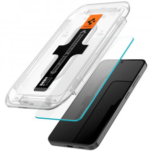 2 бр. закален стъклен протектор SPIGEN TR Ez Fit с инструмент за поставяне - Samsung Galaxy S24+ - Img 2