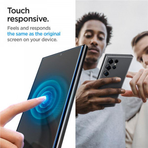 2 бр. закален стъклен протектор SPIGEN TR Ez Fit с инструмент за поставяне - Samsung Galaxy S24 Ultra - Img 11