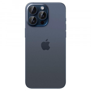 2 бр. протектор за камера SPIGEN Optik TR Ez Fit - iPhone 14 Pro / Pro Max / 15 Pro / Pro Max Titanium Blue - Img 3