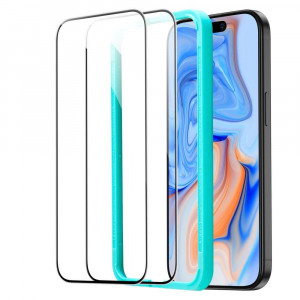 2 бр. стъклен протектор ESR - iPhone 15 черен - Img 10